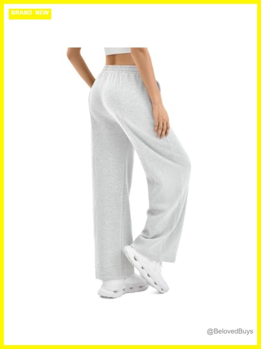 Wide Leg Sweatpants with Pockets High Rise Drawstring Active Lounge